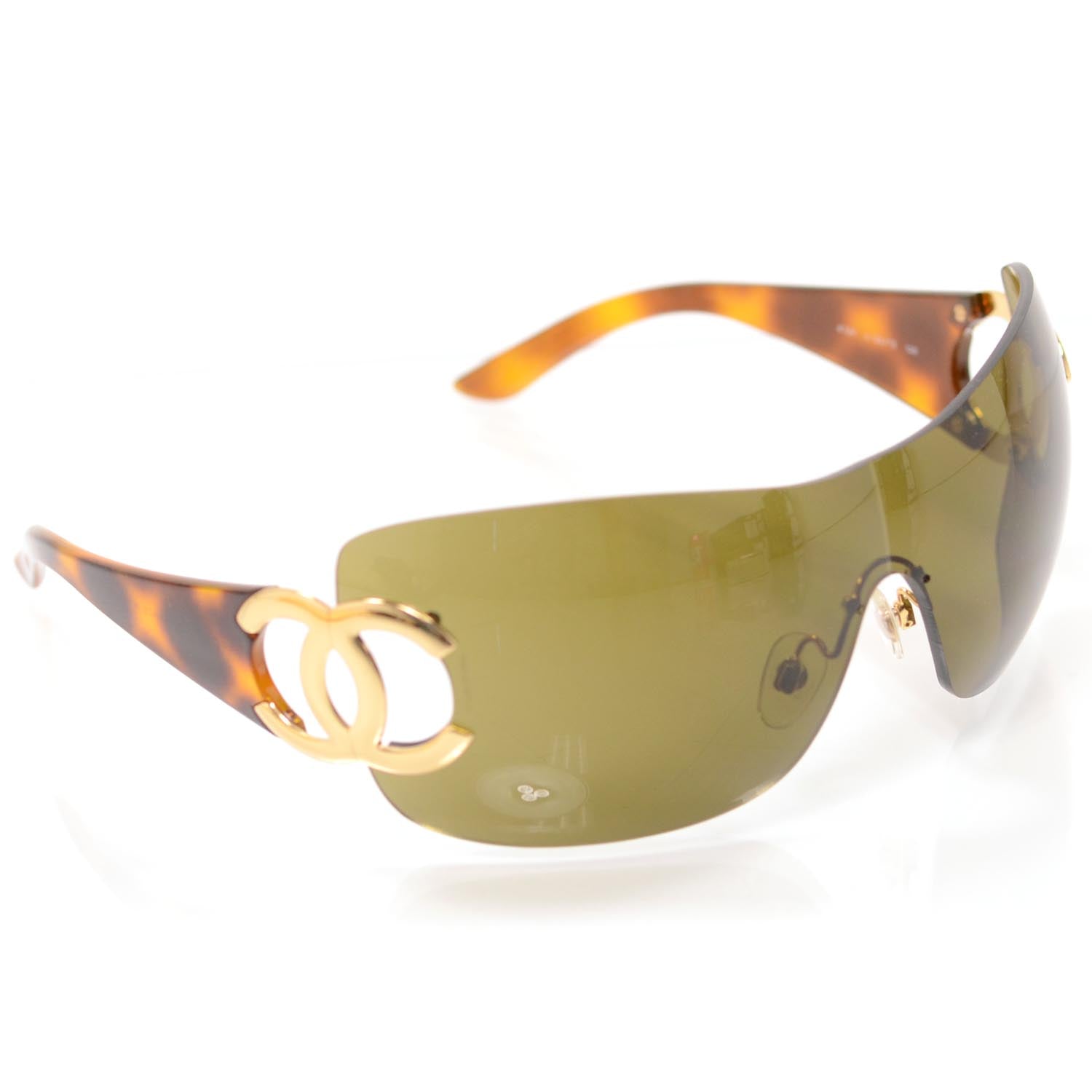 Chanel Tortoise Shell CC Sunglasses 4124 1 of 7