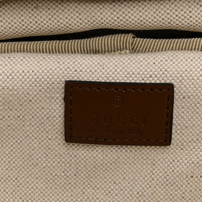 Gucci GG Supreme Monogram Azalea Calfskin Retro Interlocking G Small Savoy Cabin Trolley Beige Ebony Brown Sugar 5 of 9