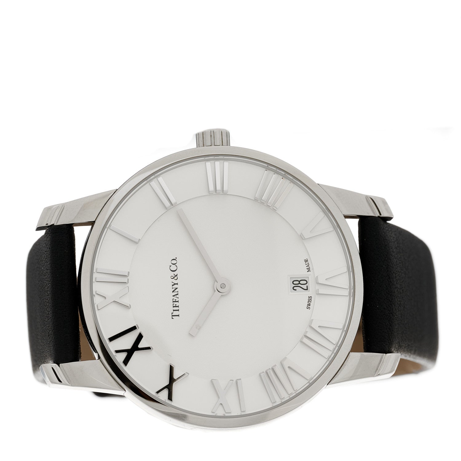 Tiffany Stainless Steel Calfskin 37mm Atlas 2-Hand Quartz Watch 2 of 4