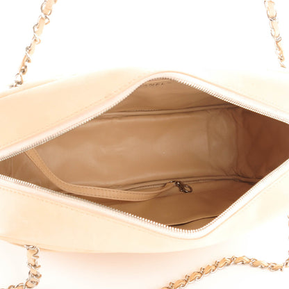 Chanel Lambskin Quilted Large Camera Case Beige Clair 6 of 8