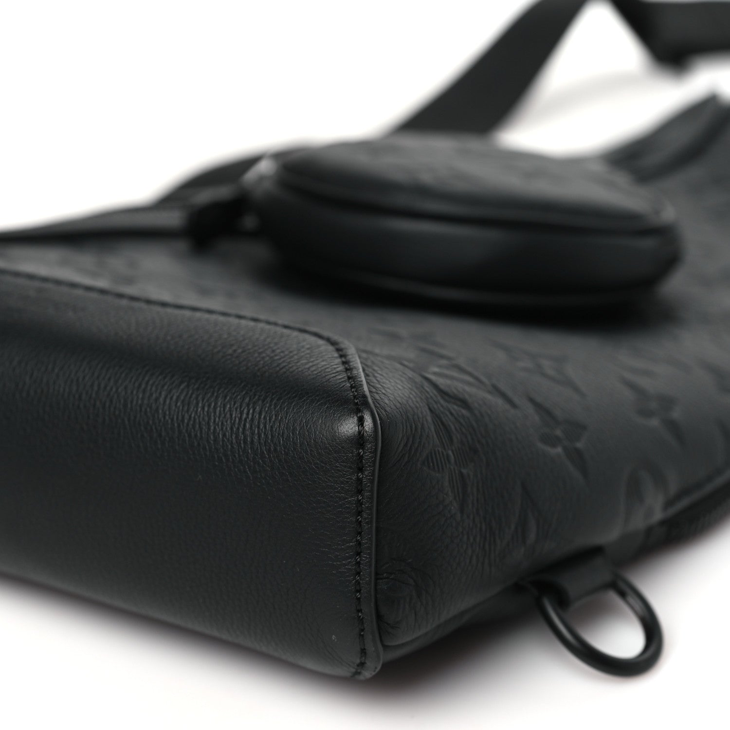 Louis Vuitton Calfskin Shadow Monogram Duo Slingbag Black 10 of 11