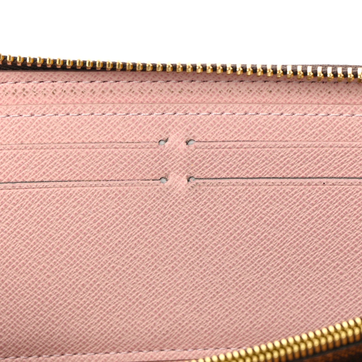 Damier Ebene Clemence Wallet Rose Ballerine