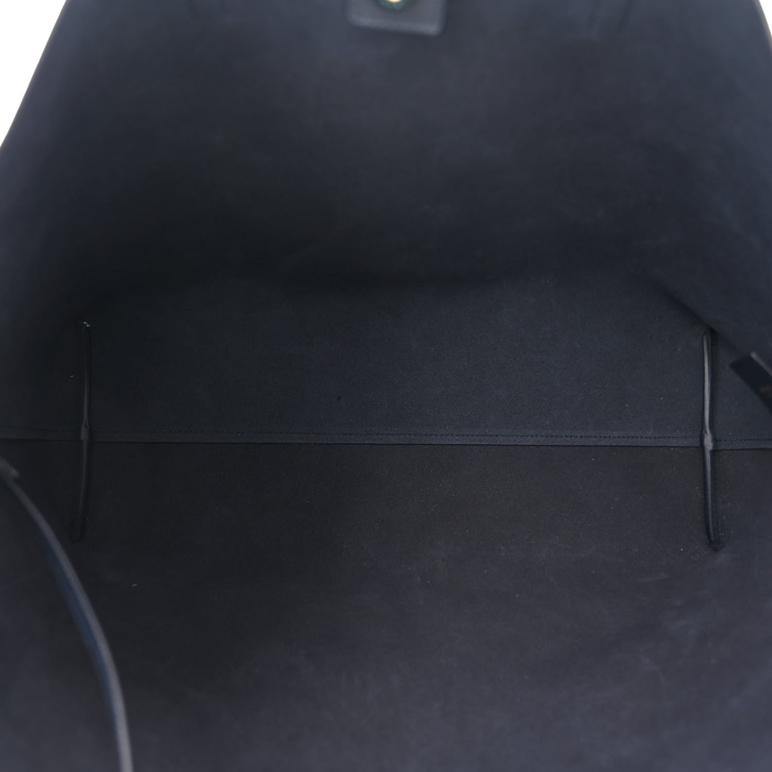 Saint Laurent Calfskin Large Shopping Tote Deep Marine 6 of 11