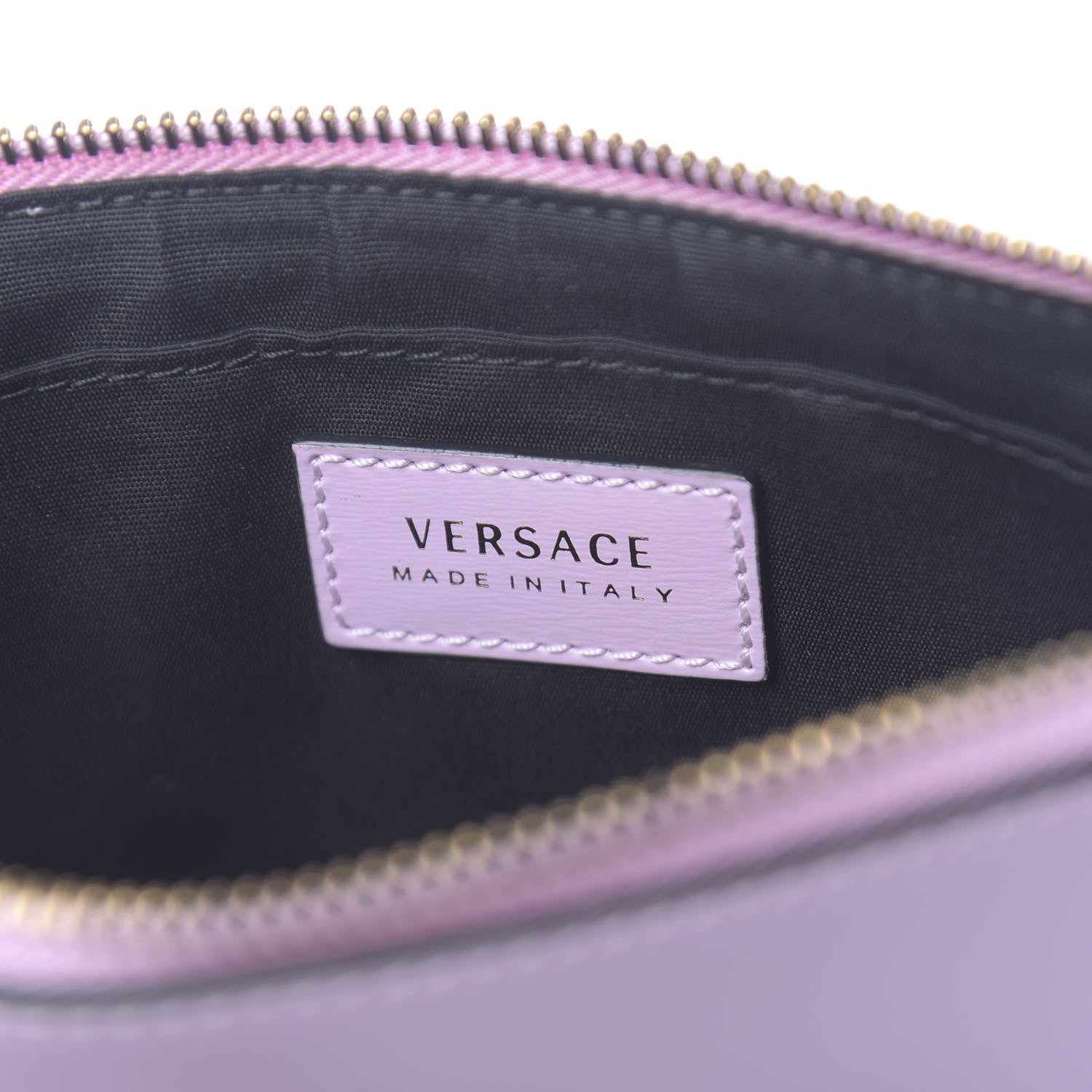 Versace Vitello Medusa Studded Wristlet Power Pink 6 of 7