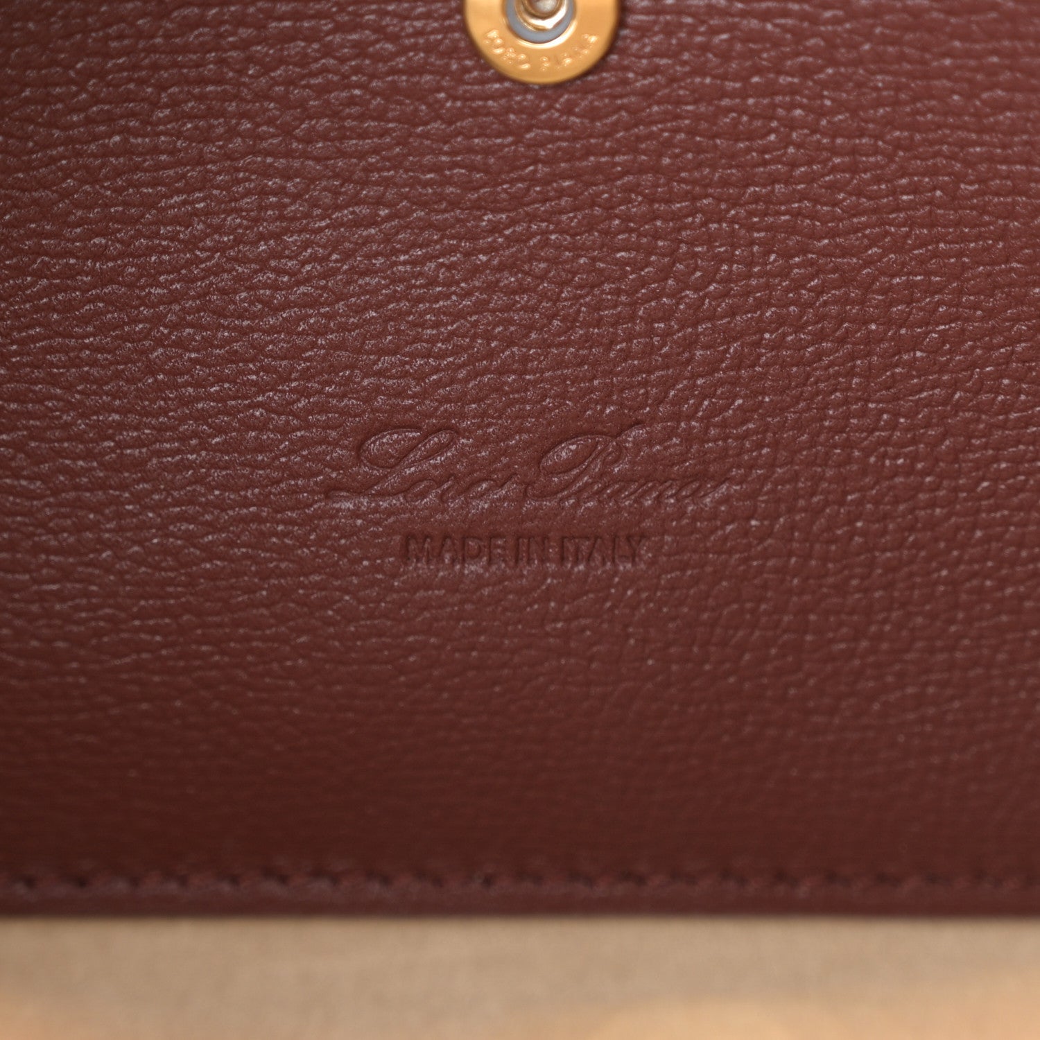 Loro Piana Calfskin Extra Bag L27 Smoked Caramel 6 of 9