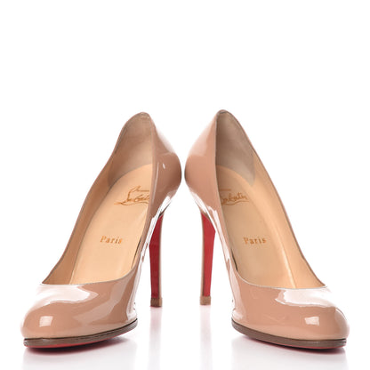 Christian Louboutin Patent Simple 100 Pumps 38 Nude 5 of 14