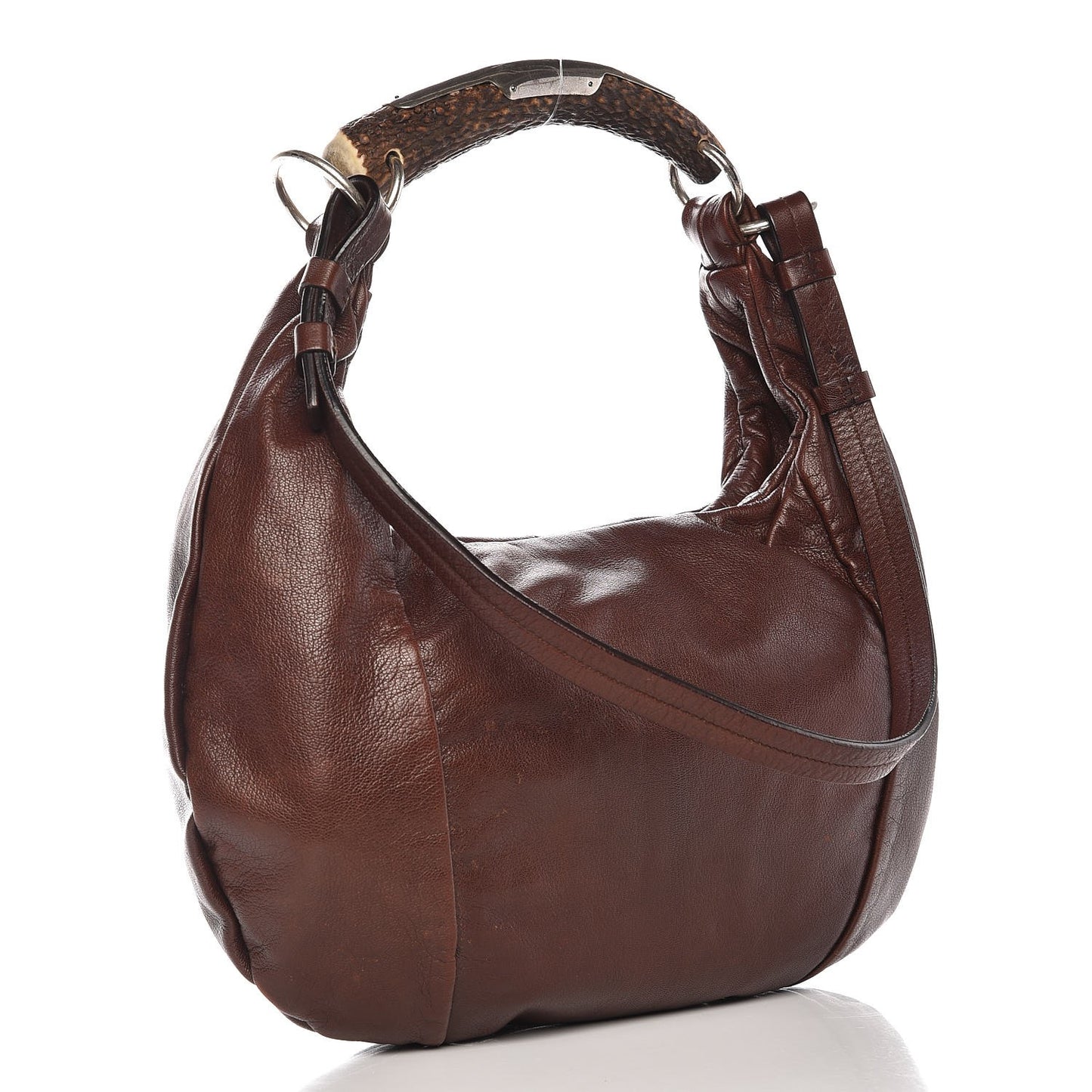 Sheepskin Mombasa Horn Hobo Brown