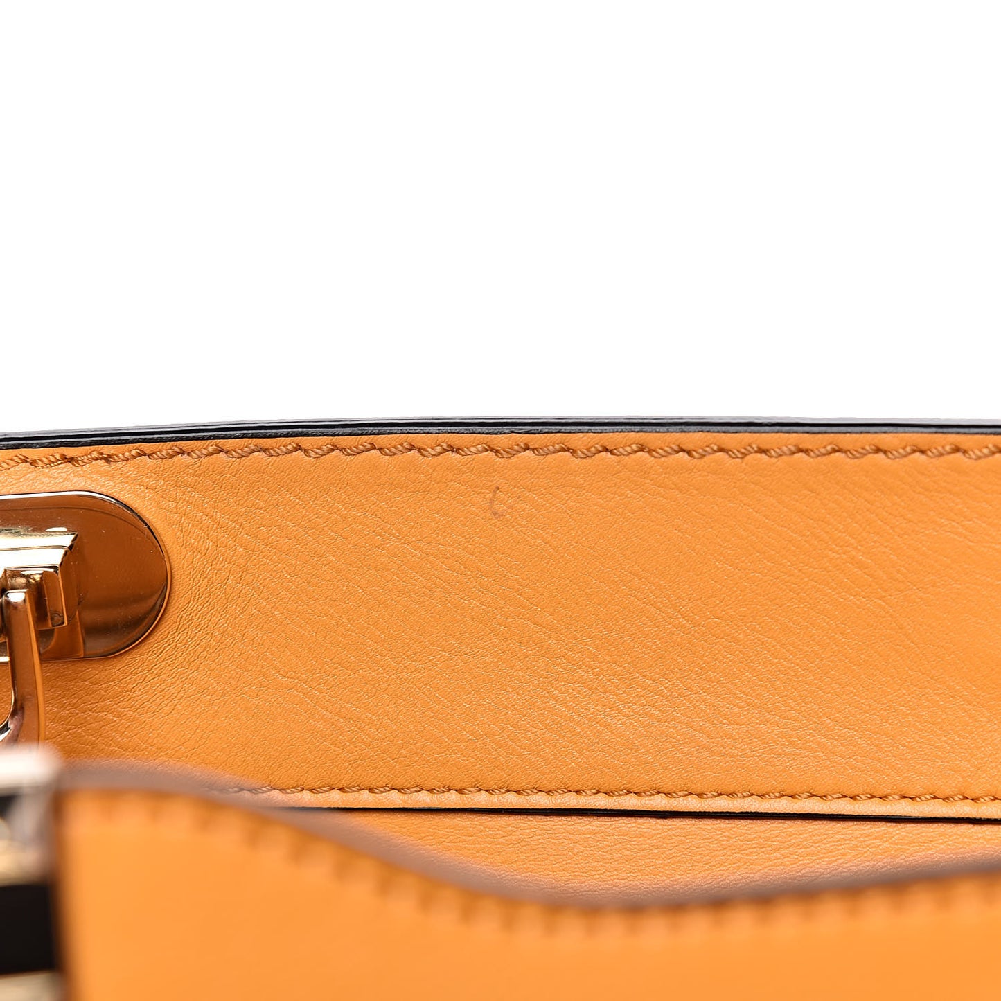 Vitello Rockstud Double Handle Tote Mandarin Sorbet