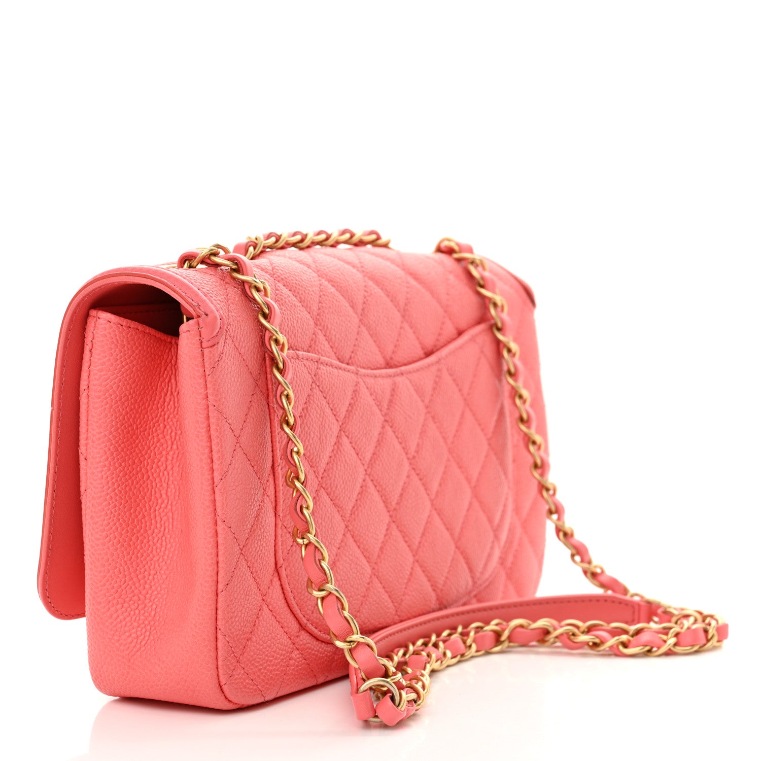 Chanel Caviar Quilted Medium CC Filigree Flap Pink 3 of 10