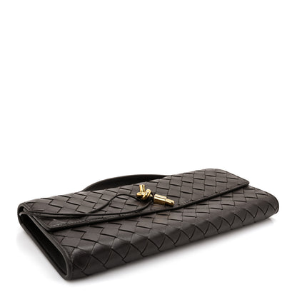 Bottega Veneta Nappa Intrecciato Long Andiamo Top Handle Clutch Fondant 4 of 7