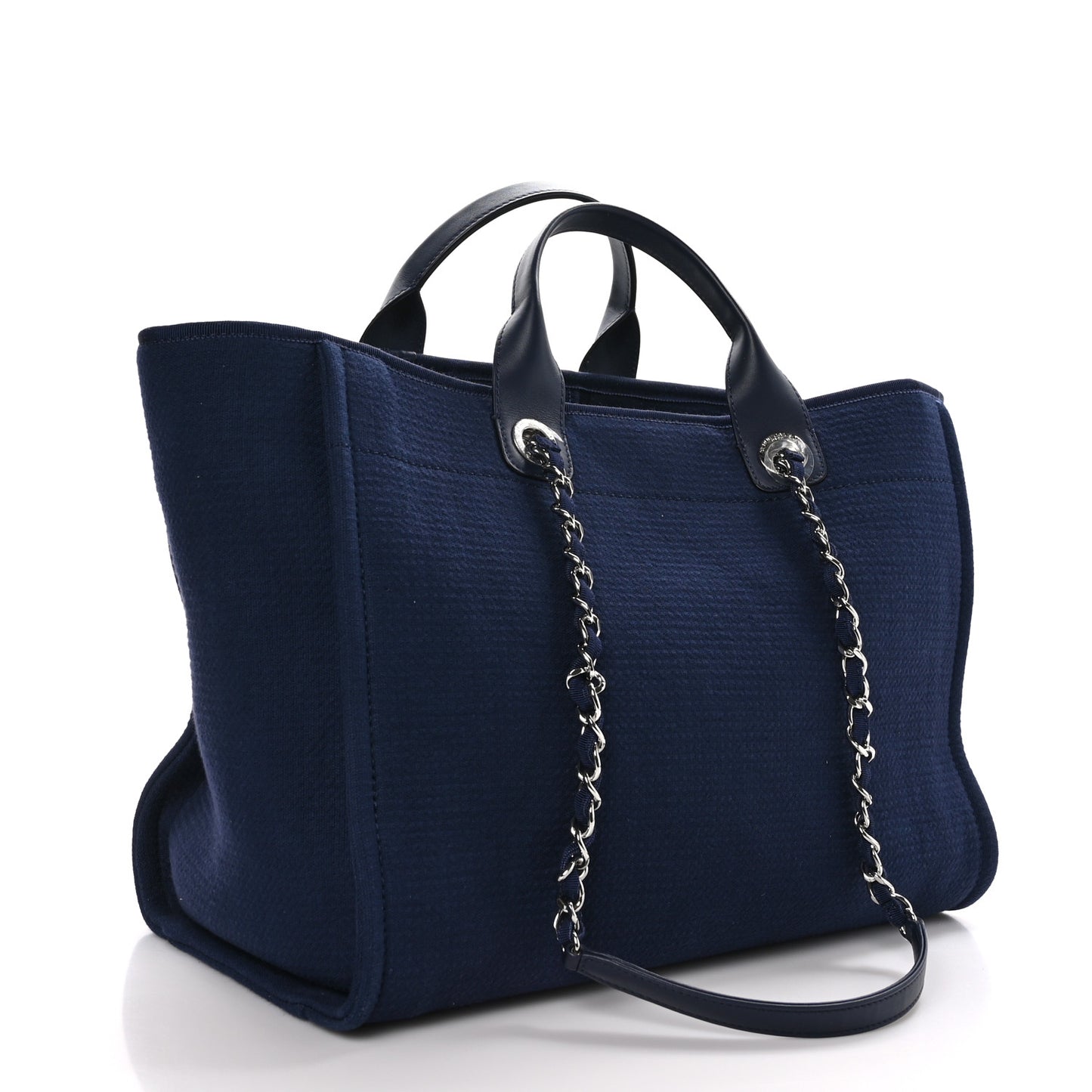 Mixed Fibers Medium Deauville Tote Navy