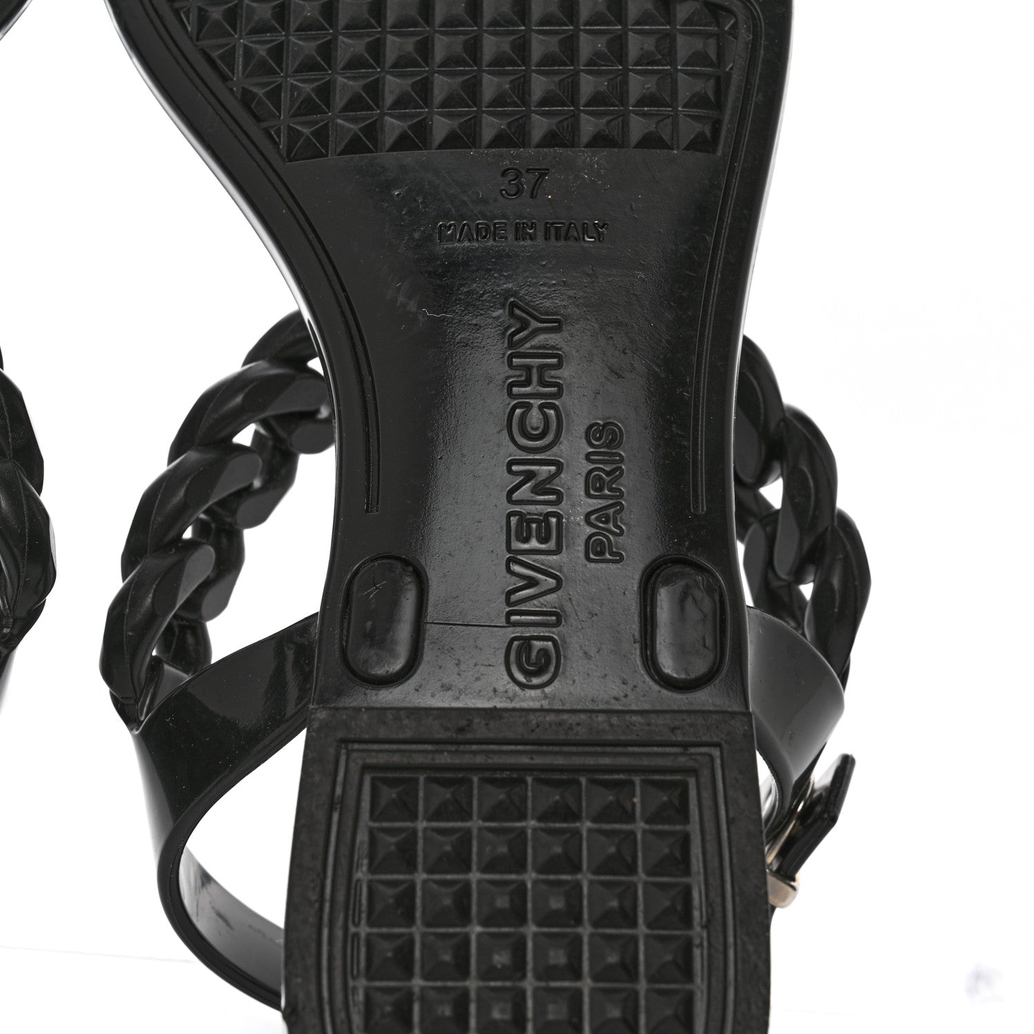 Givenchy Jelly Chain Nea Sandal Flats 37 Black 7 of 7