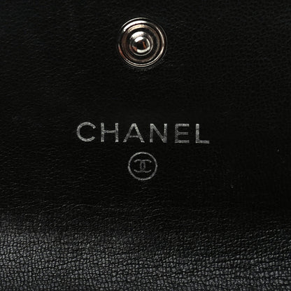 Chanel Lambskin Quilted Flap Card Holder Black 6 of 9
