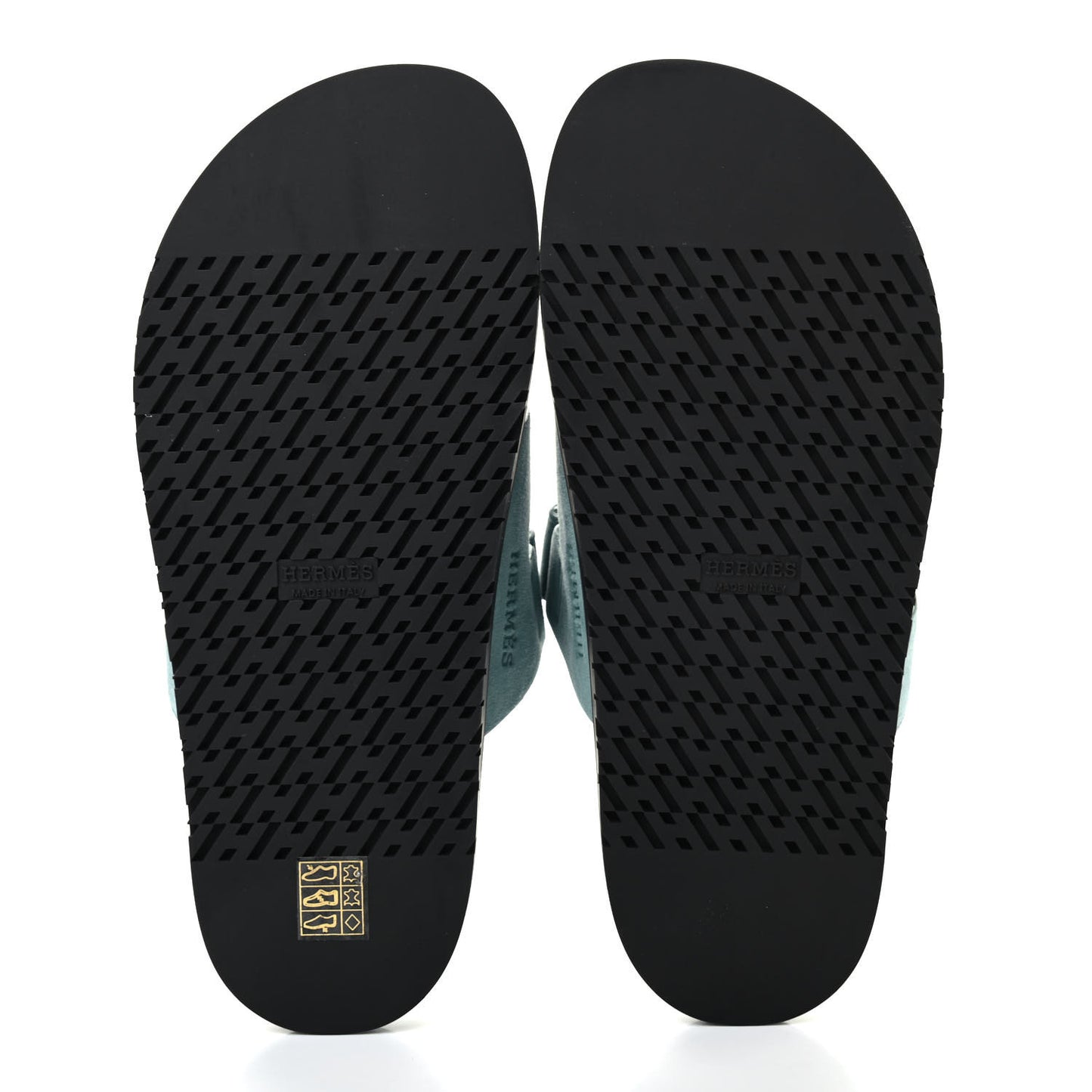 Suede Goatskin Womens Chypre Sandals 40 Vert d'eau