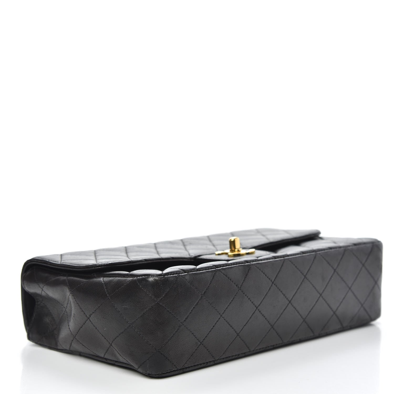 Chanel Lambskin Quilted Medium Rectangular Kelly Flap Bag Black 4 of 15