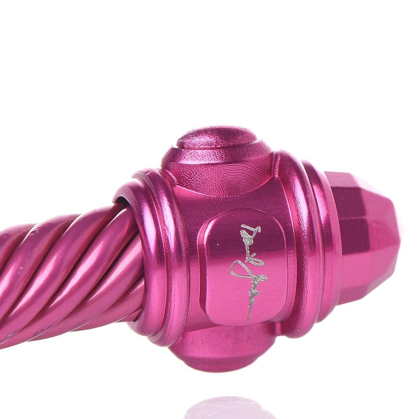 Aluminum 5mm Renaissance Bracelet Dark Pink