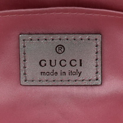 Gucci Iridescent Nappa Vertical Matelasse Medium Maxi Horsebit Chain Shoulder Bag Escape Pink 6 of 14