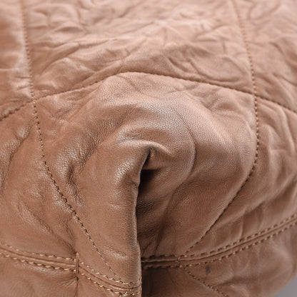 Lanvin Lambskin Quilted Amalia Cabas Tote Camel 9 of 20