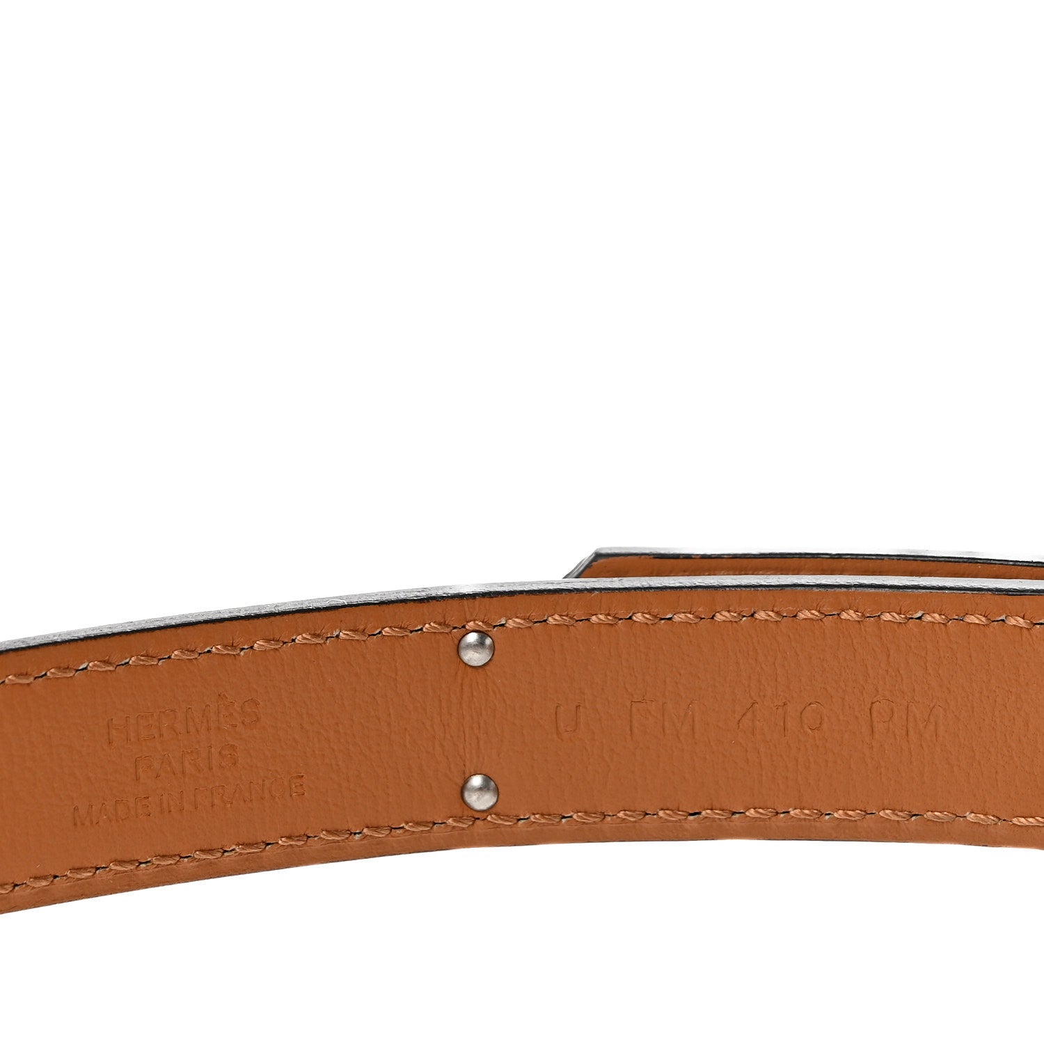 Hermes Epsom Kelly Pocket Belt Gold 3 of 6