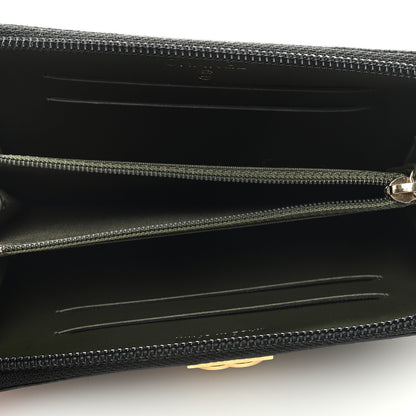 Chanel Caviar Quilted Small Boy Zip Around Wallet Black 5 of 8