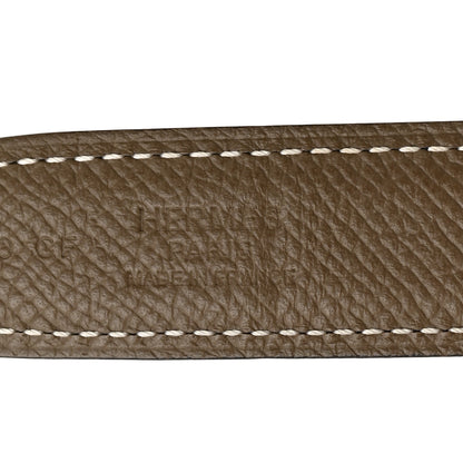 Hermes Swift Epsom 24mm Heritage Belt 80 32 Black Etoupe 5 of 6