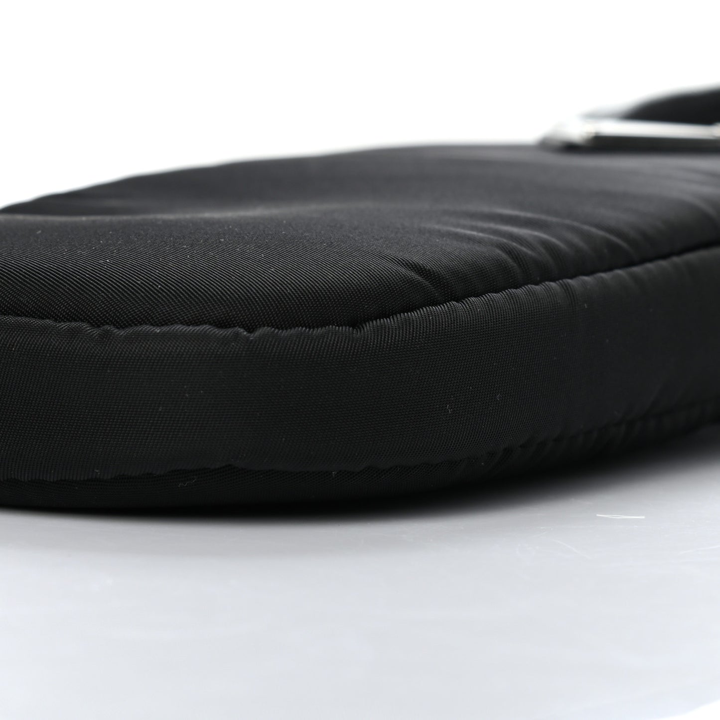 Tessuto Nylon Zip Phone Case Black