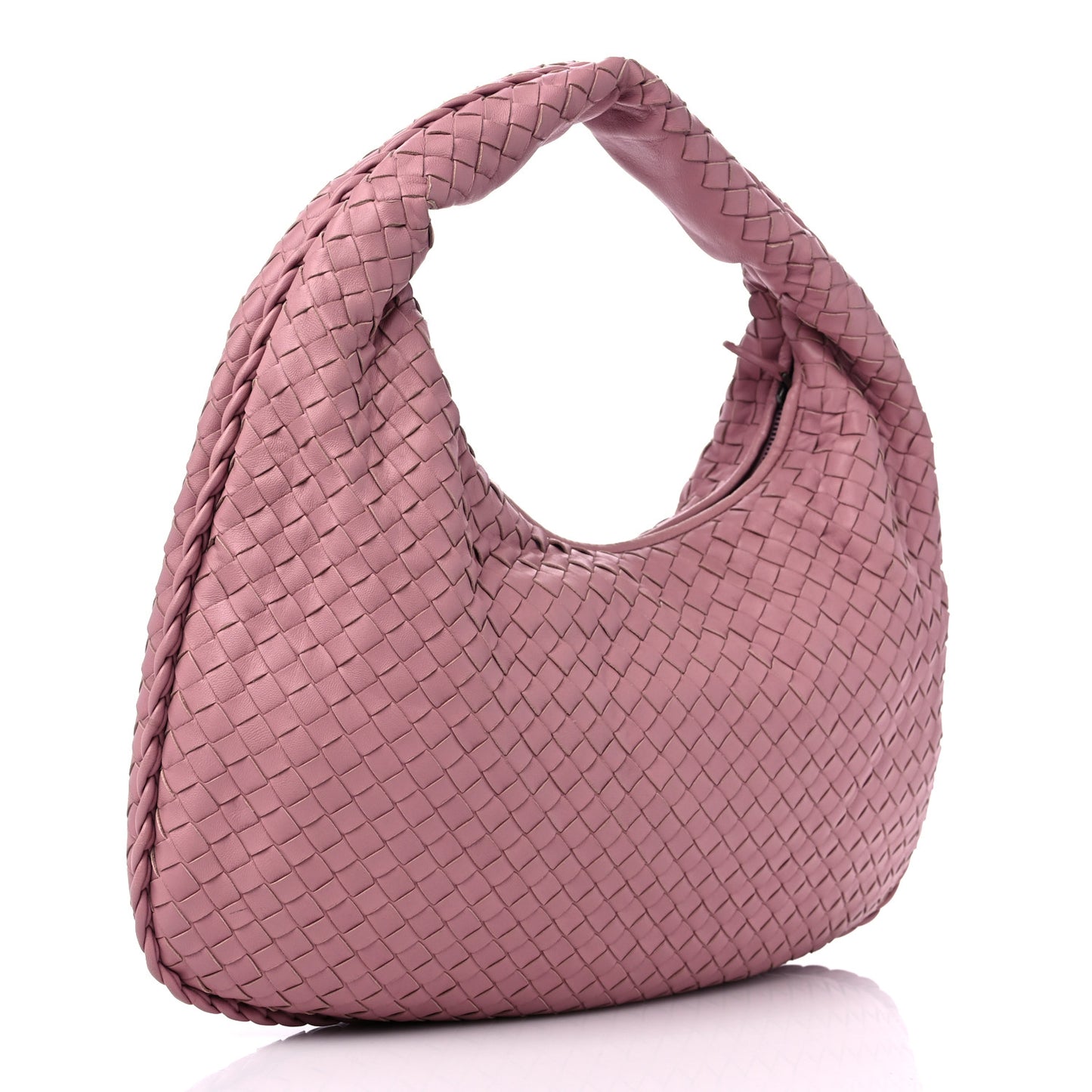 Nappa Intrecciato Medium Veneta Hobo Glicine
