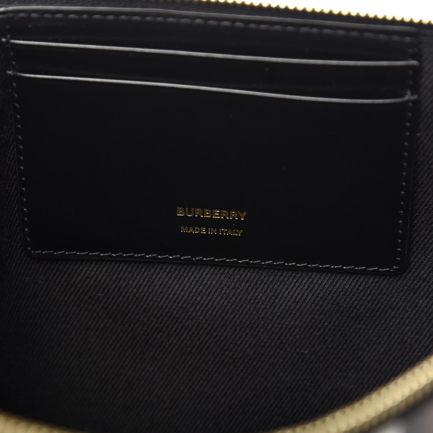 Burberry E-Canvas Monogram Stripe Zip Pouch Brown Orange 6 of 8