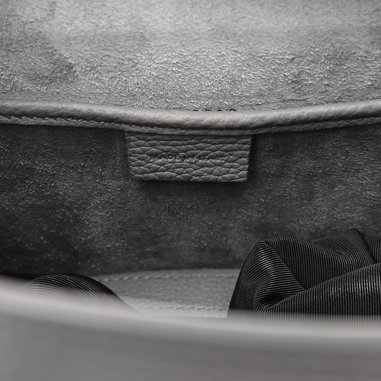 Celine Drummed Calfskin Nano Luggage Kohl 7 of 11