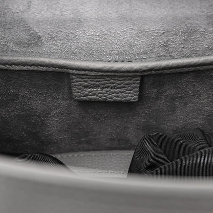 Celine Drummed Calfskin Nano Luggage Kohl 7 of 11