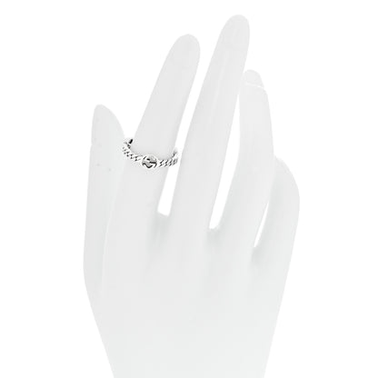 Gucci Sterling Silver Interlocking G Chain Ring 52 6 2 of 5