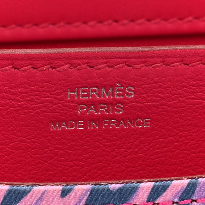 Hermes Swift Silk Marble Printed Constance 18 Rose Azalee Rose Mexico 7 of 14