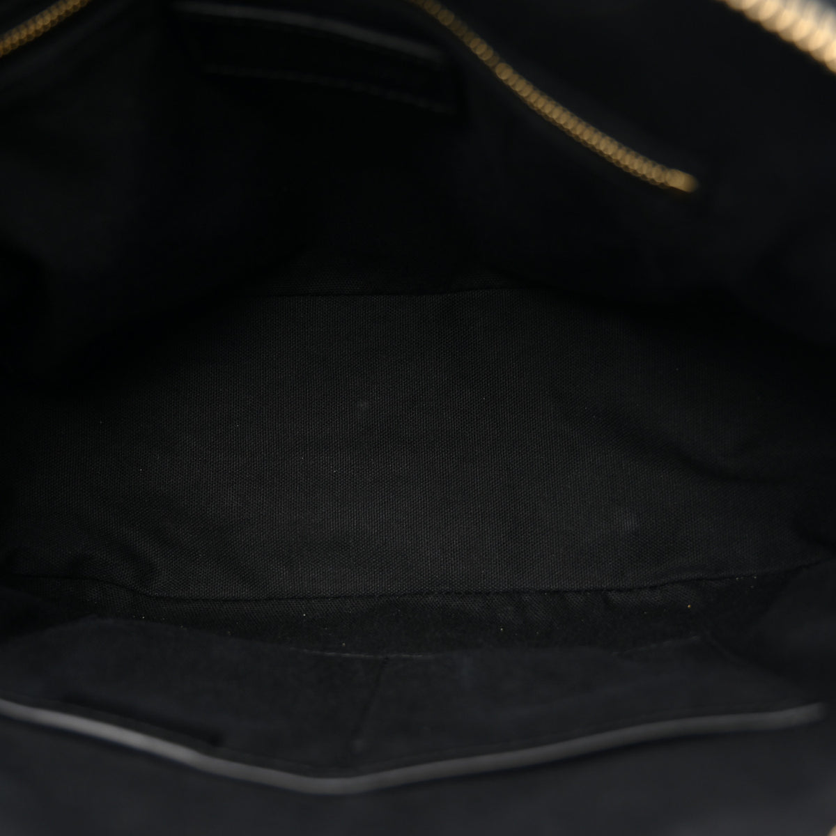 Burberry Bridle Calfskin House Check Small Orchard Bowling Bag Black 5 of 13