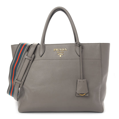 Prada Vitello Daino Tote Argilla 1 of 11