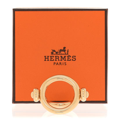 Hermes Permabrass Round Scarf Ring Gold 5 of 5
