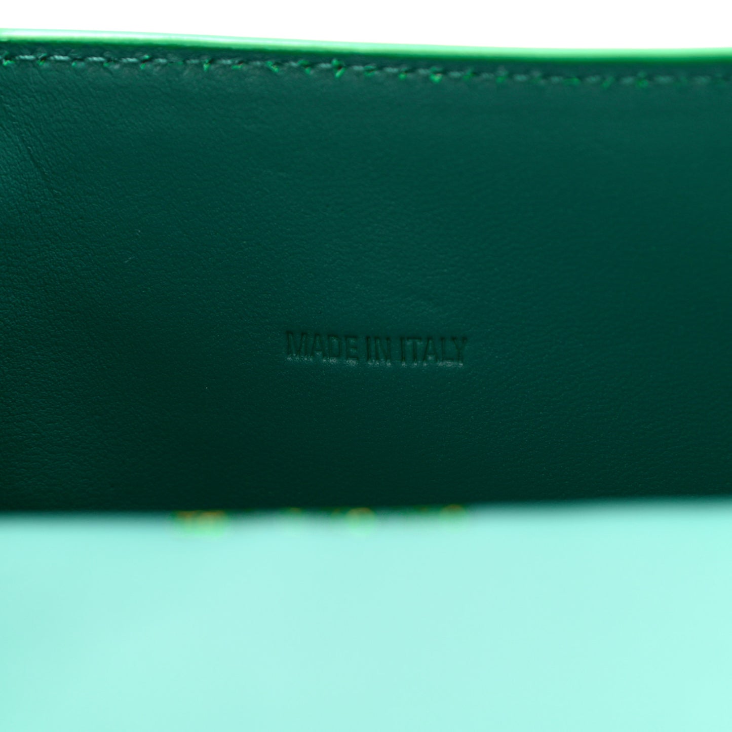 Shiny Calfskin Crocodile Embossed Hourglass Top Handle Bag XS Jade