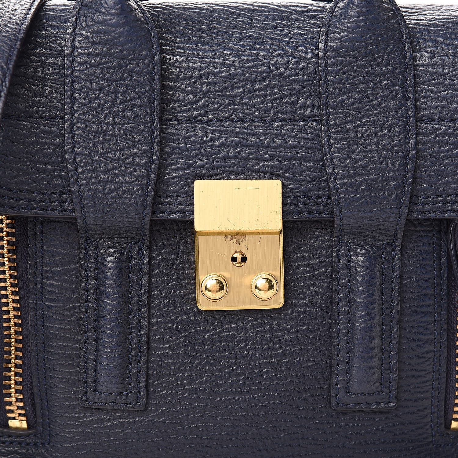 3.1 Phillip Lim 3.1 Textured Calfskin Mini Pashli Satchel Ink 14 of 16