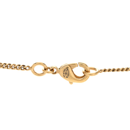 Chanel Metal CC Necklace Matte Gold 4 of 4