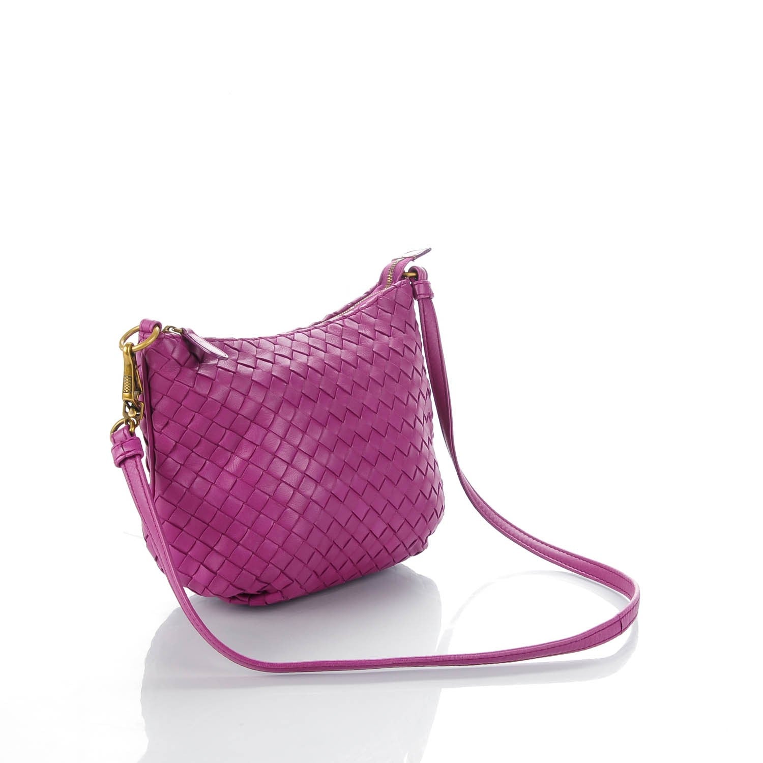 Bottega Veneta Nappa Intrecciato Mini Shoulder Bag Orchid 3 of 8