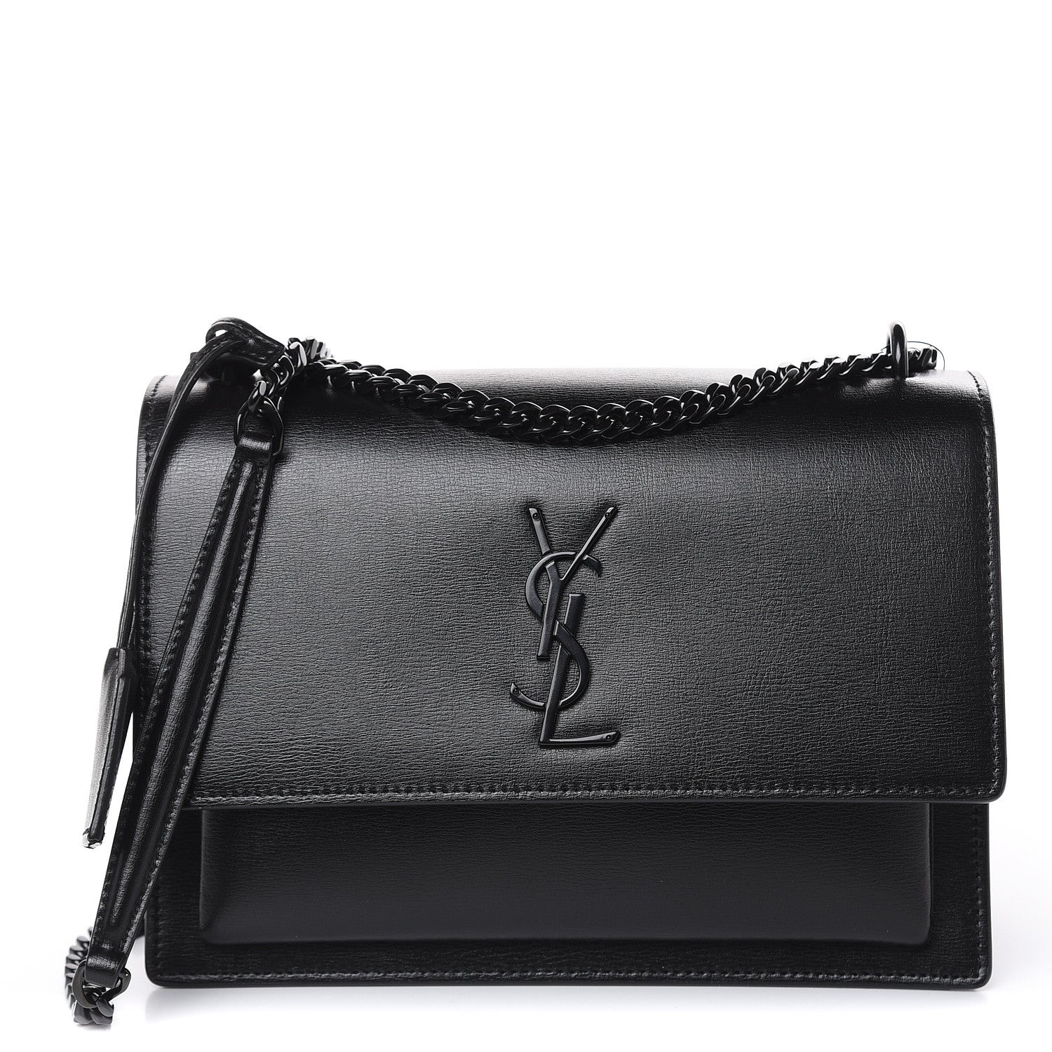 Saint Laurent Calfskin Medium Monogram Sunset Black 1 of 9