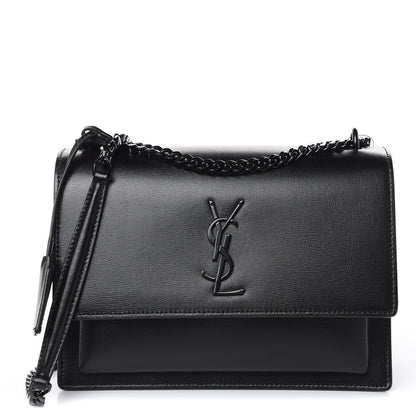 Saint Laurent Calfskin Medium Monogram Sunset Black 1 of 9