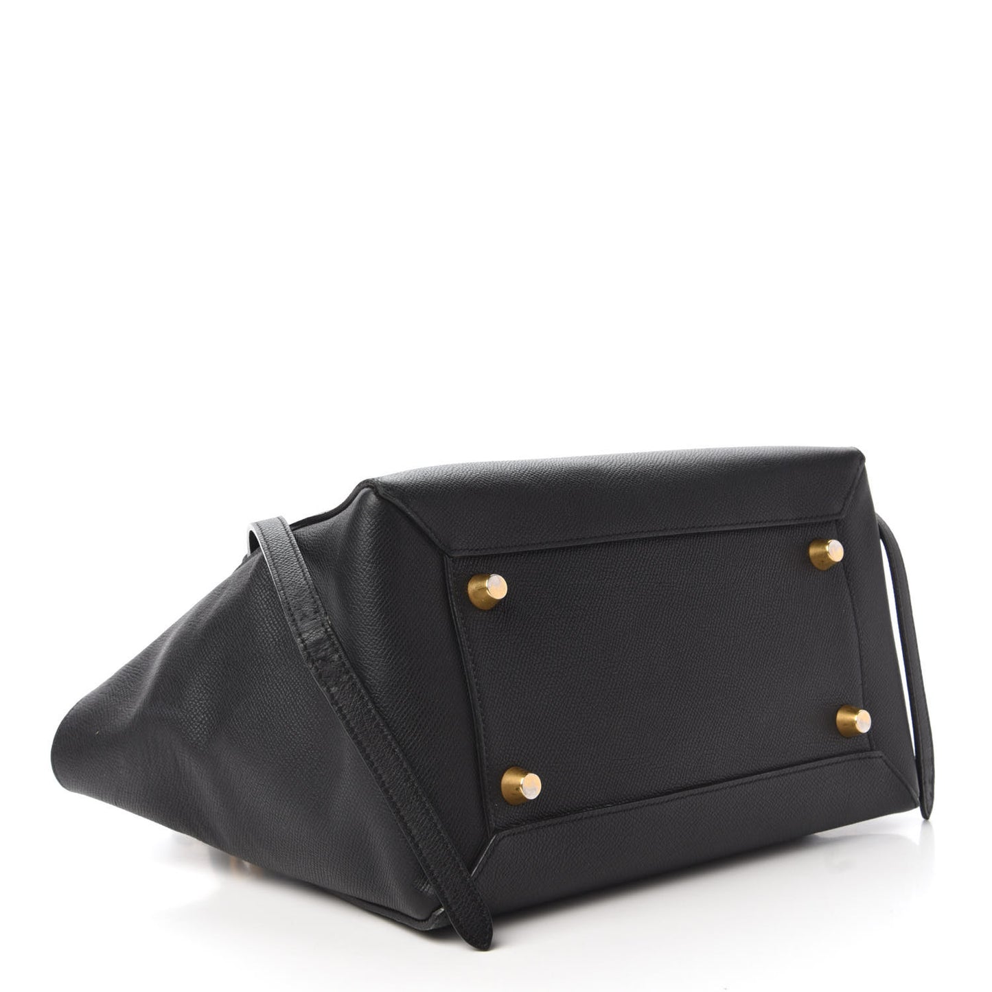 Grained Calfskin Mini Belt Bag Black