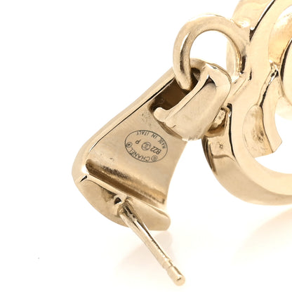 Chanel Metal CC Heart Coco In Love Drop Earrings Gold 4 of 5