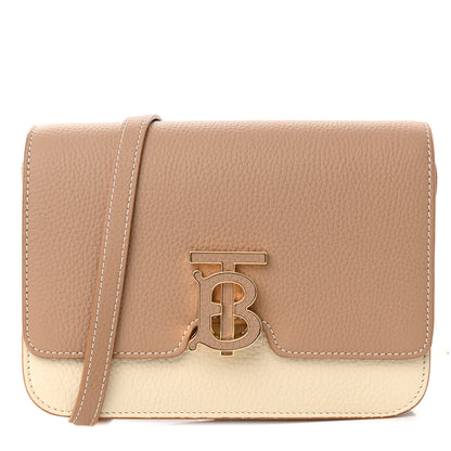 Burberry Grained Calfskin Small TB Bag Camel Alabaster Beige Warm Tan 1 of 9