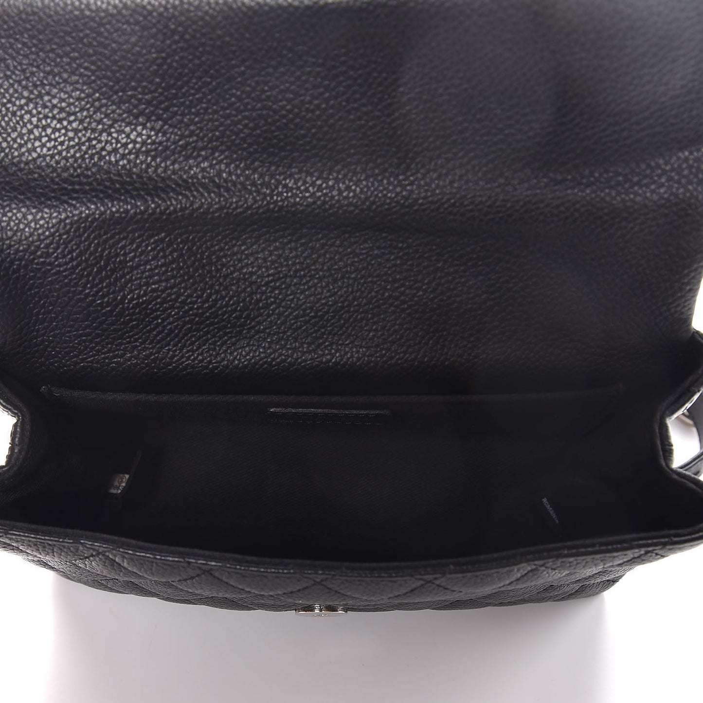 Grained Calfskin Quilted 2.55 Reissue Flap Belt Bag Clutch Black