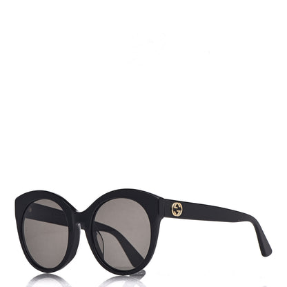 Gucci Round GG Sunglasses GG0028SA Black 2 of 18