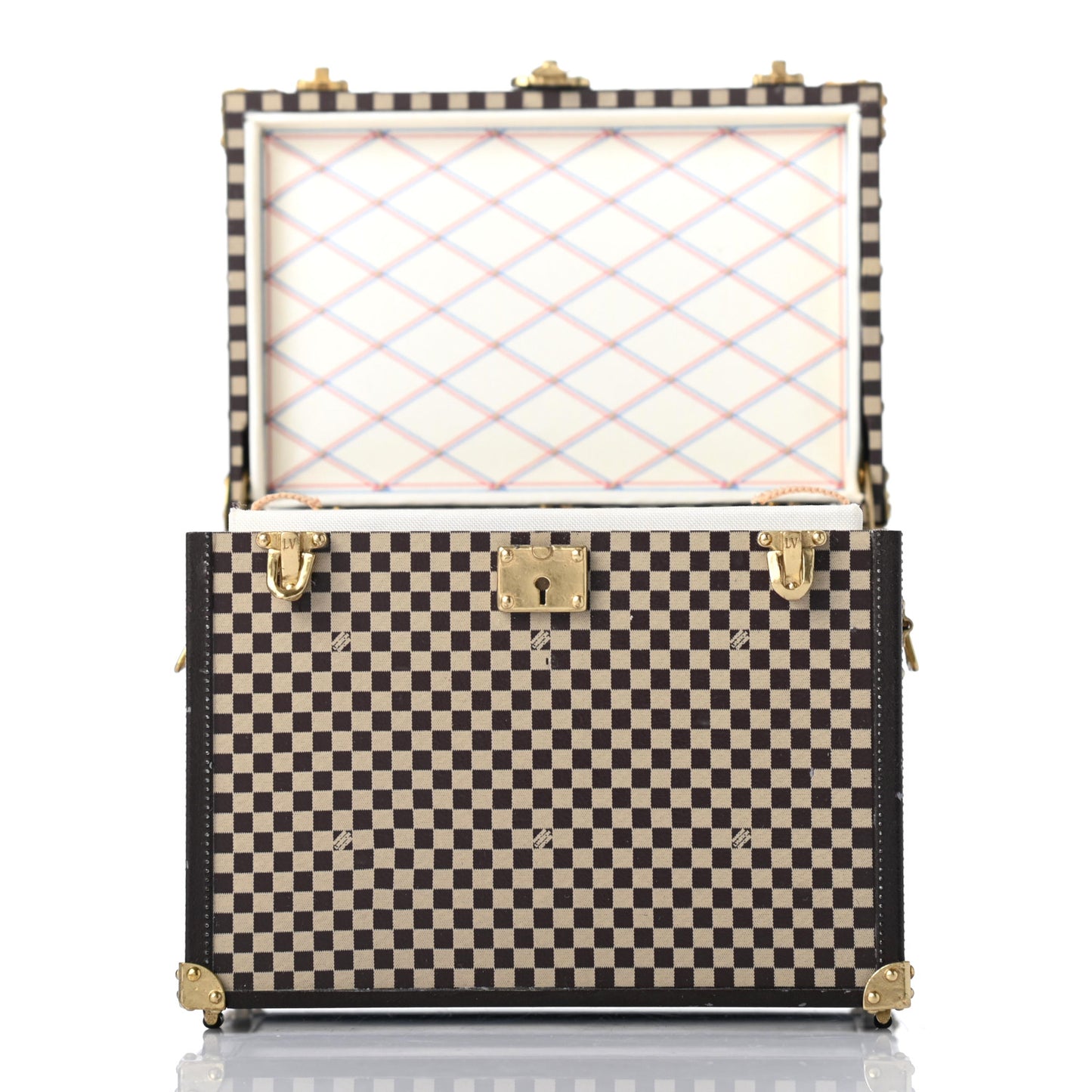 Damier 1895 Ladies Hat Trunk Mini Malle Chapeaux Jewelry Box