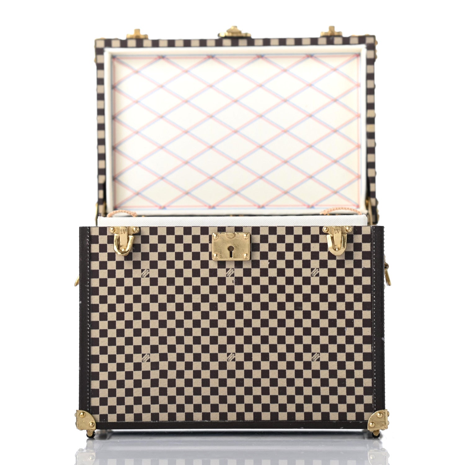 Louis Vuitton Damier 1895 Ladies Hat Trunk Mini Malle Chapeaux Jewelry Box 4 of 8