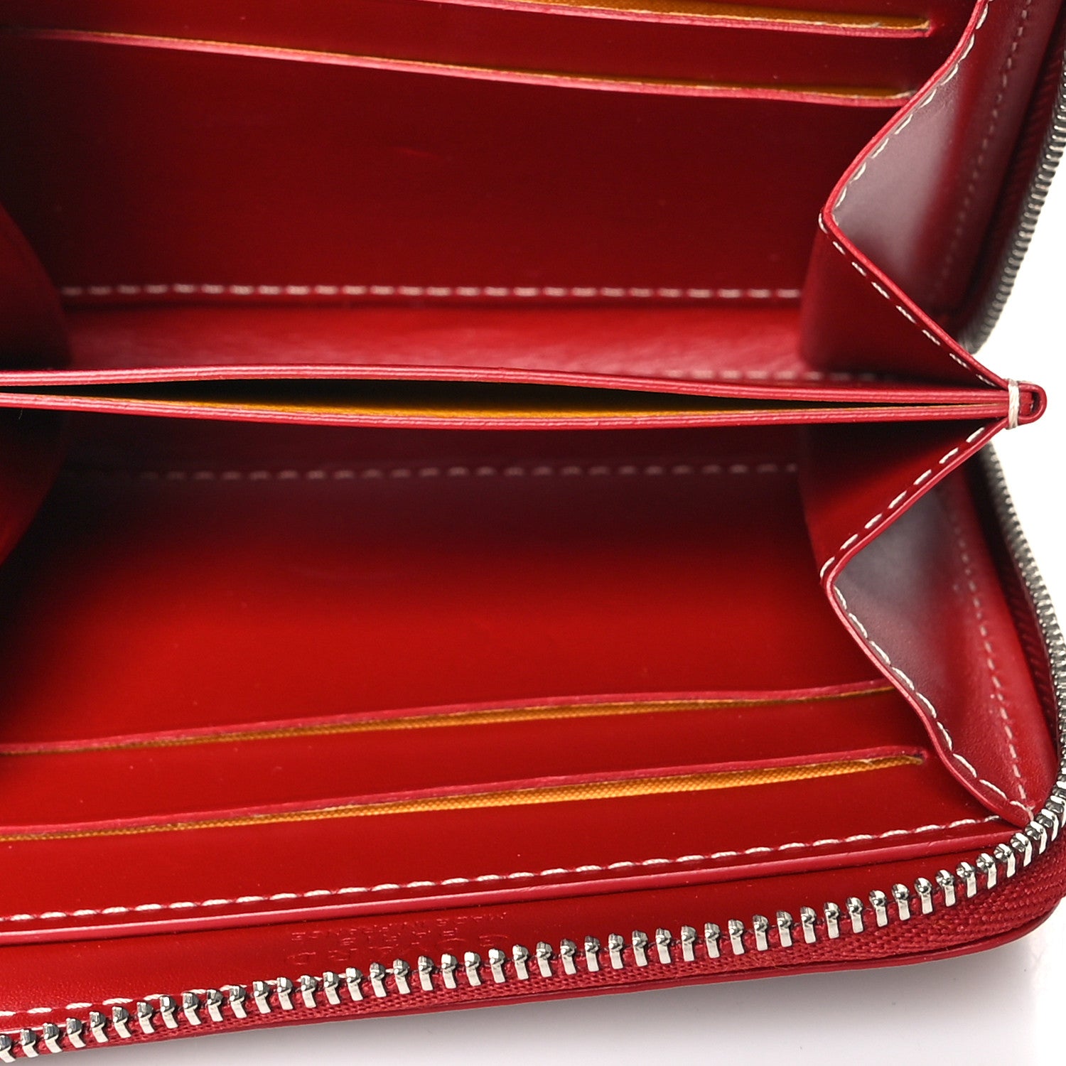 Goyard Goyardine Matignon PM Wallet Red 5 of 10