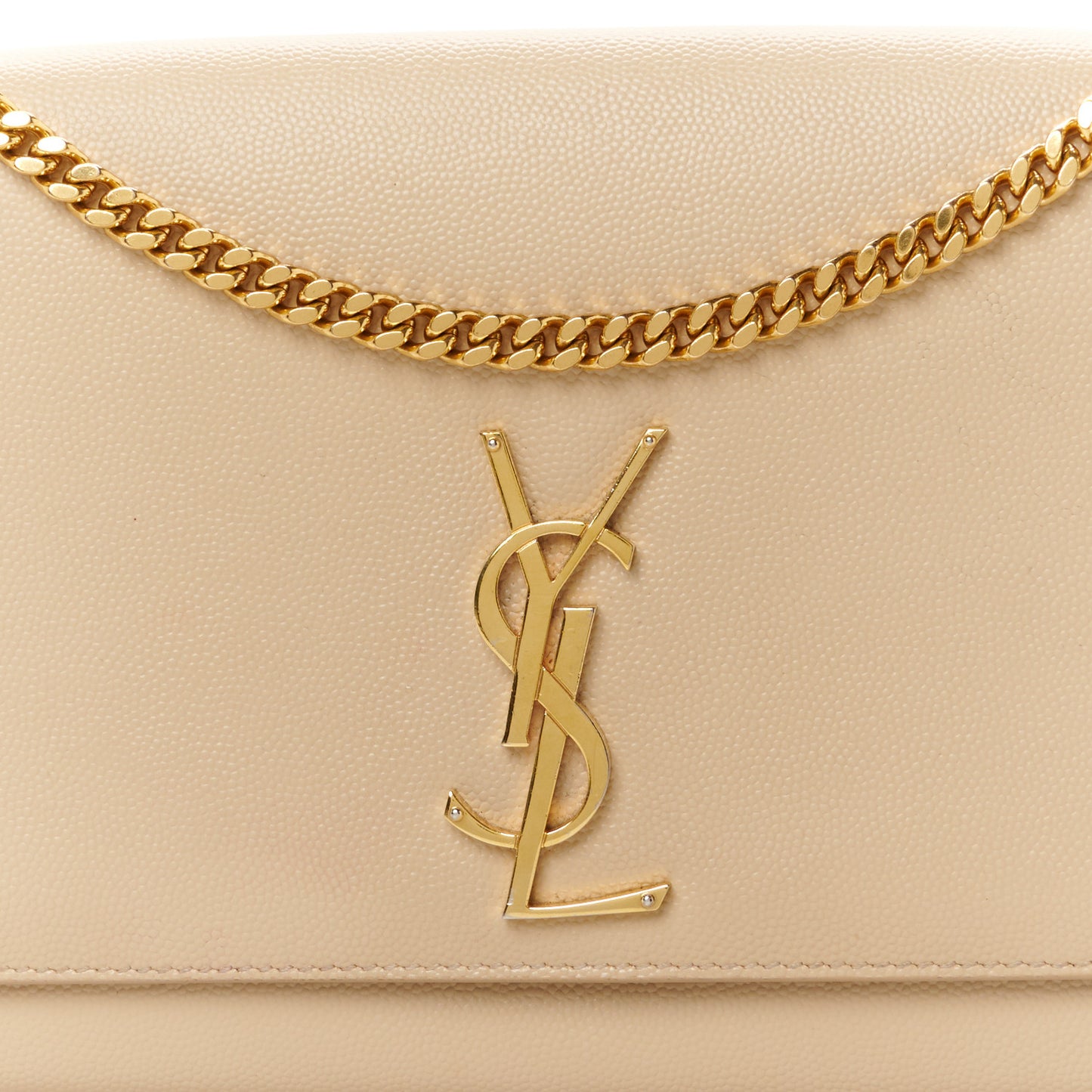 Grain De Poudre Medium Monogram Kate Satchel Dark Beige